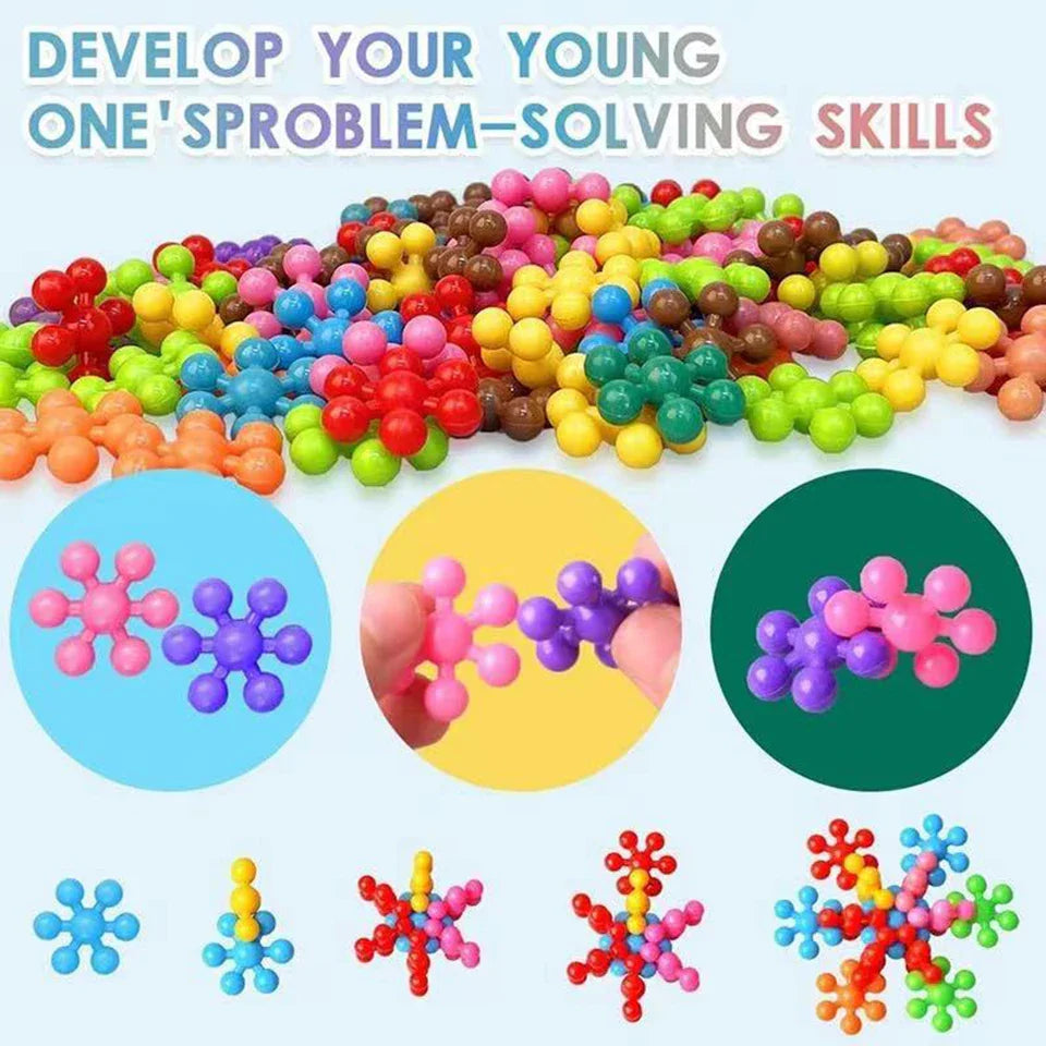 3D Snowflake Building Blocks