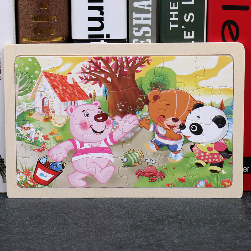 Wooden Animal Puzzle β Educational Jigsaw Toy for Kids