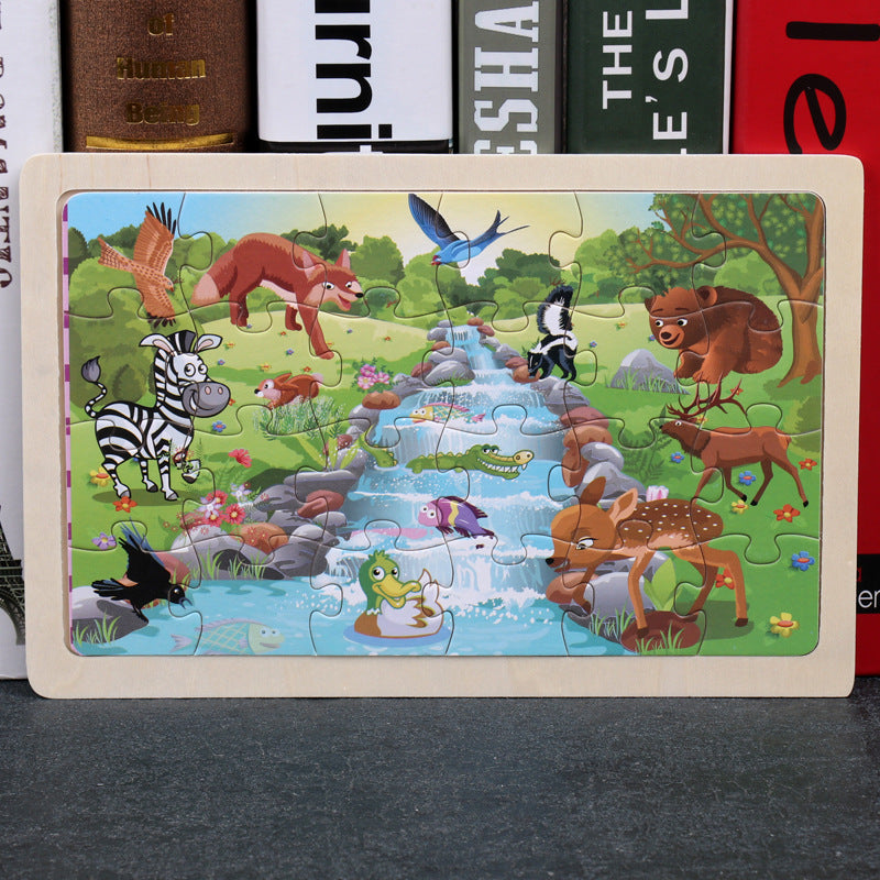 Wooden Animal Puzzle β Educational Jigsaw Toy for Kids