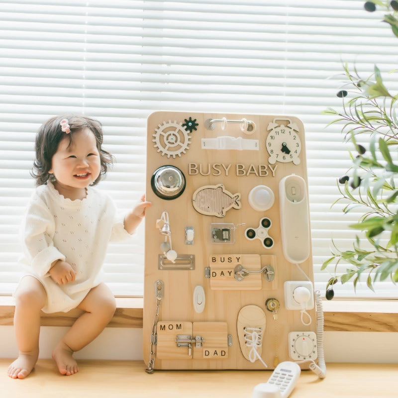 Baby Wooden Busy Board Toy β Early Learning Toy