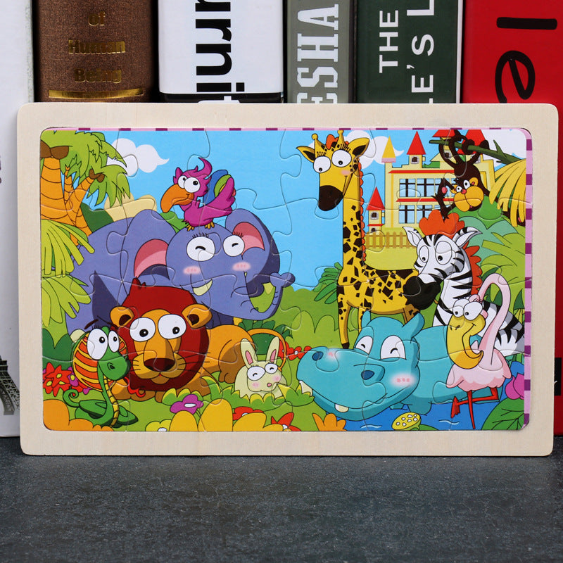 Wooden Animal Puzzle β Educational Jigsaw Toy for Kids