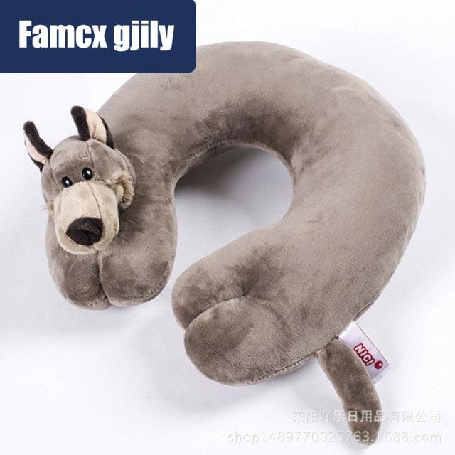 U-shaped Animal Travel Pillow