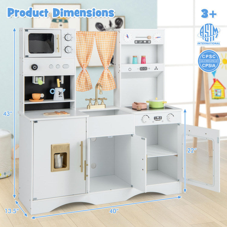 Kitchen Playset w/ Microwave & Coffee Maker