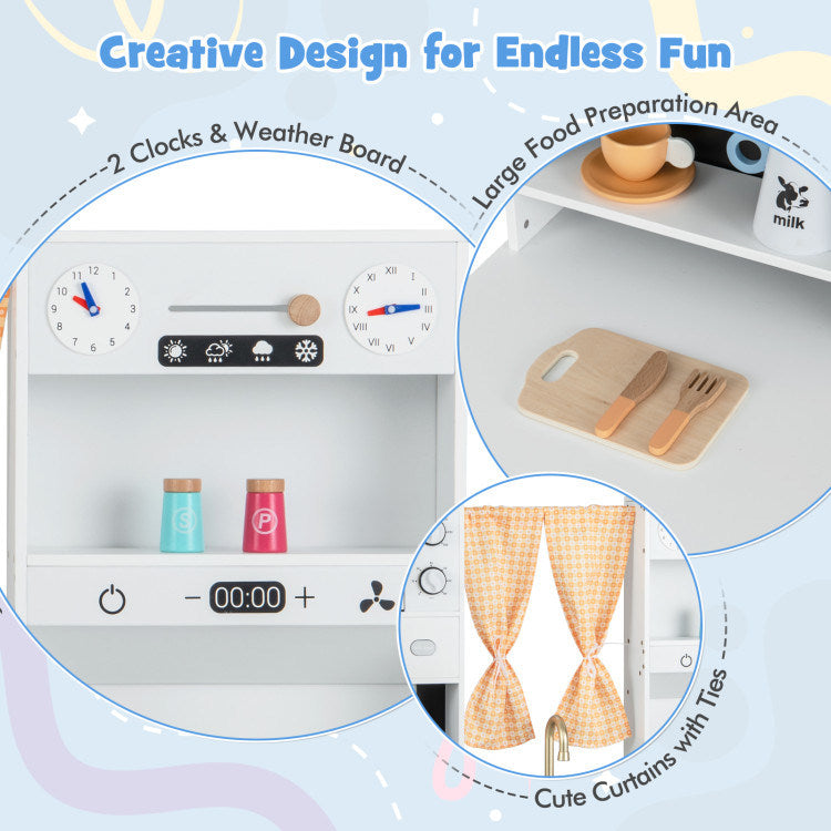 Kitchen Playset w/ Microwave & Coffee Maker