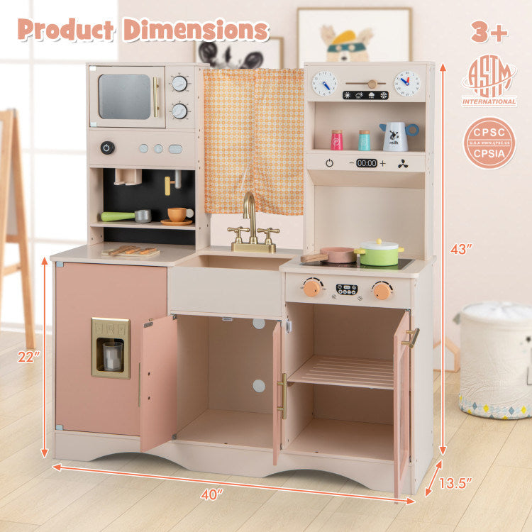 Kitchen Playset w/ Microwave & Coffee Maker