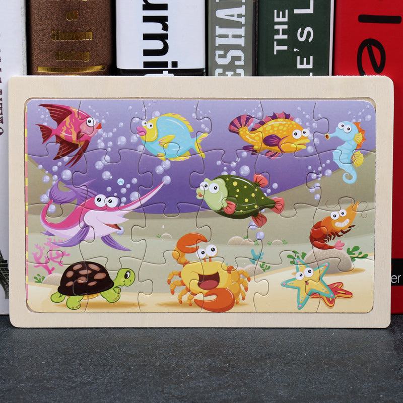 Wooden Animal Puzzle β Educational Jigsaw Toy for Kids