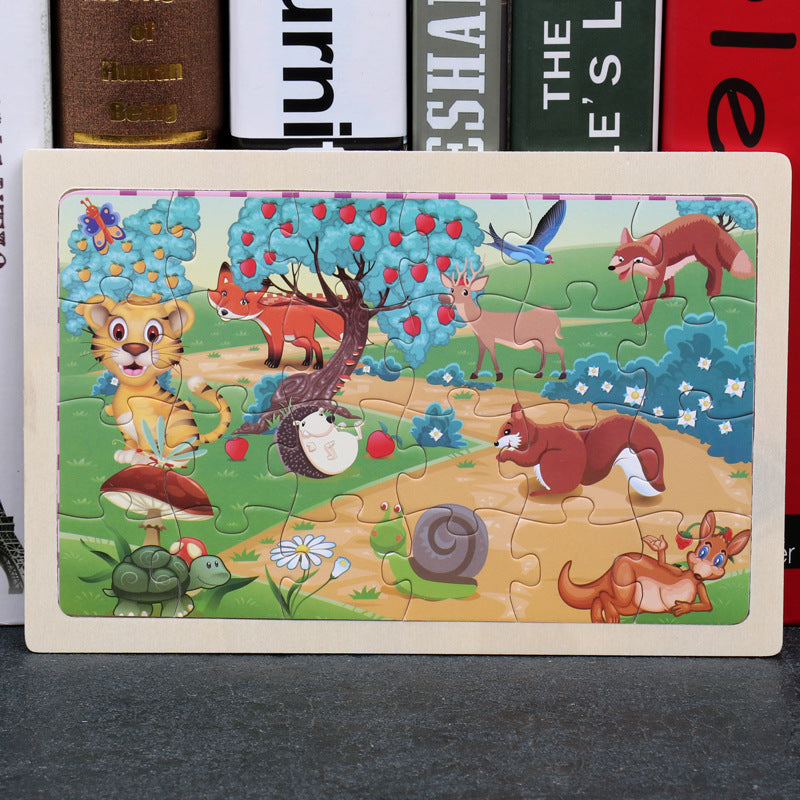 Wooden Animal Puzzle β Educational Jigsaw Toy for Kids