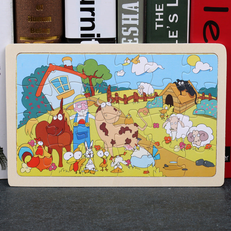 Wooden Animal Puzzle β Educational Jigsaw Toy for Kids