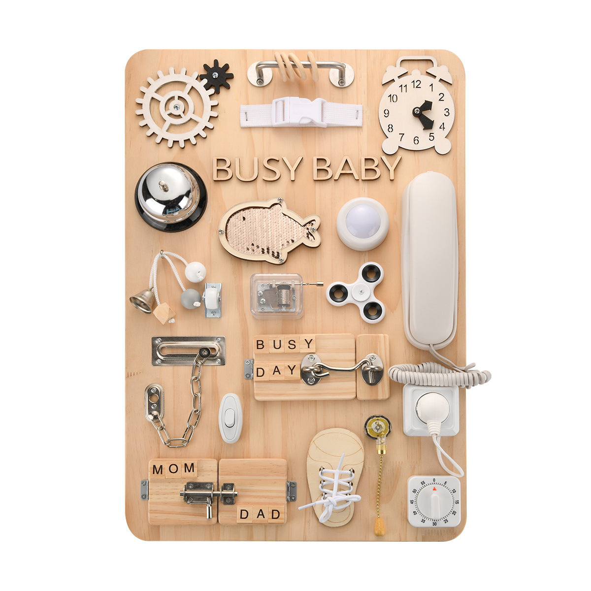Baby Wooden Busy Board Toy β Early Learning Toy