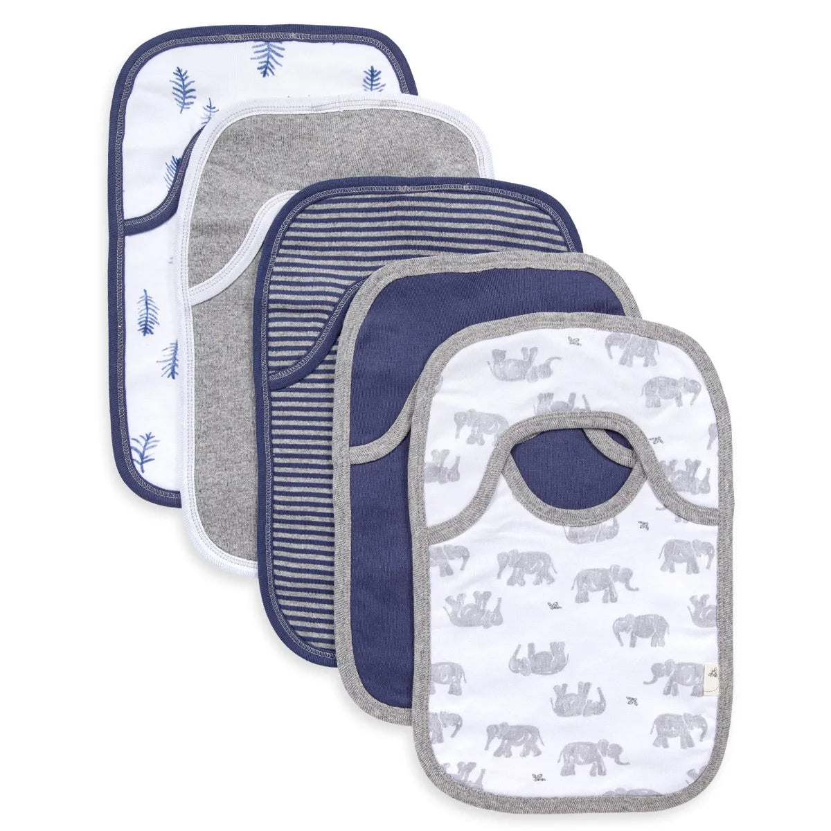 Multi-Pack Organic Cotton Pull-On Bibs