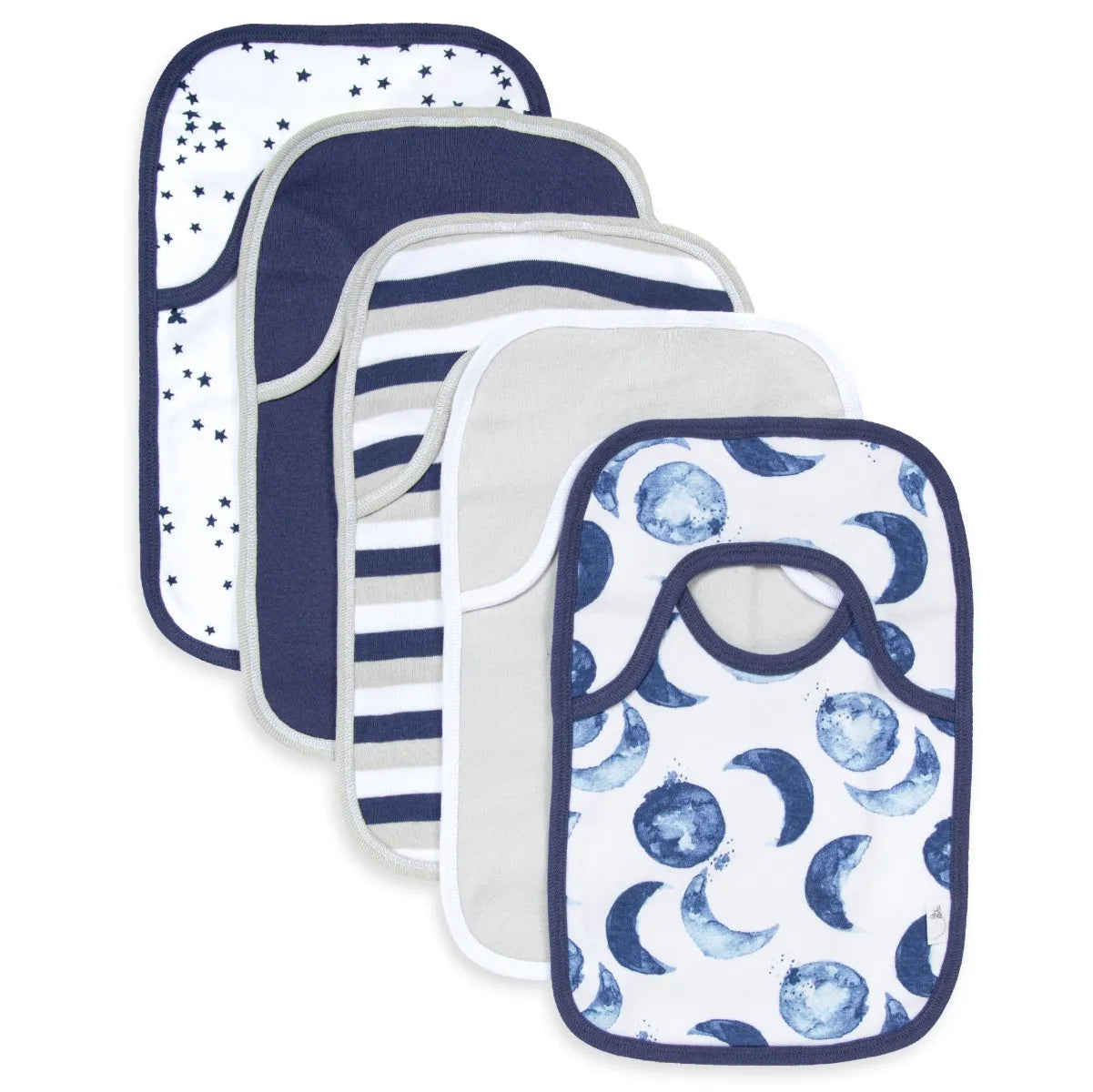 Multi-Pack Organic Cotton Pull-On Bibs