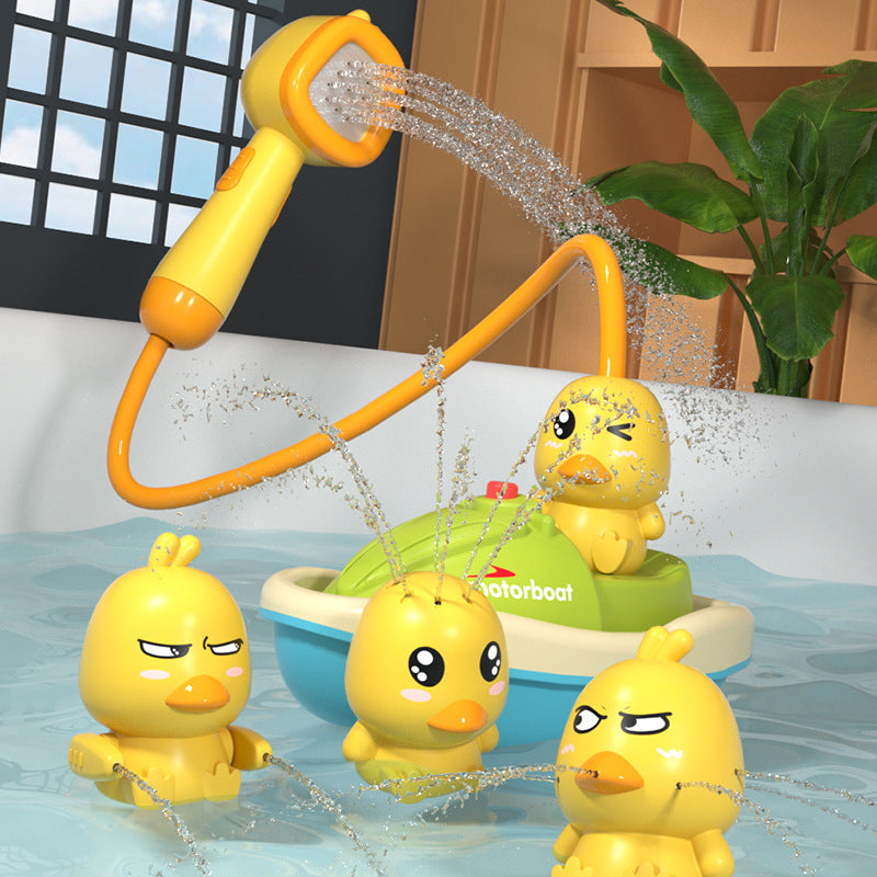 Cute Spray Duck w/ Shower Boat