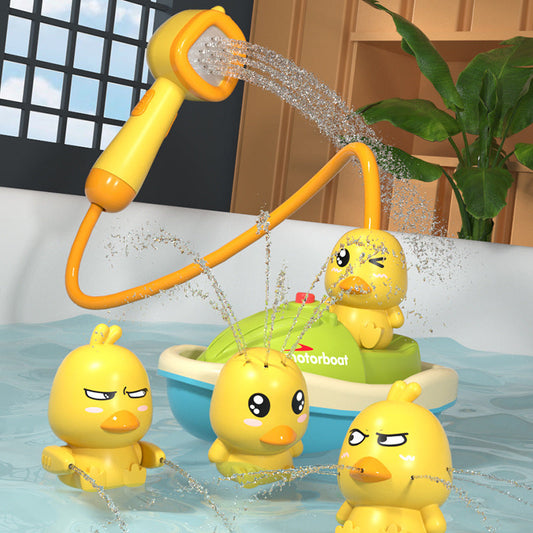 Cute Spray Duck w/ Shower Boat