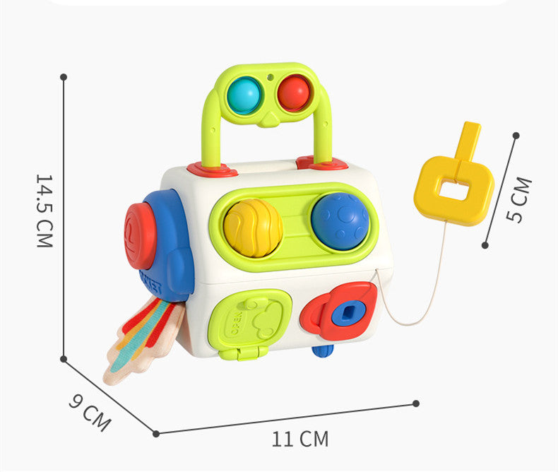 9-in-1 Busy Cube – Montessori Sensory Educational Toy for Toddlers