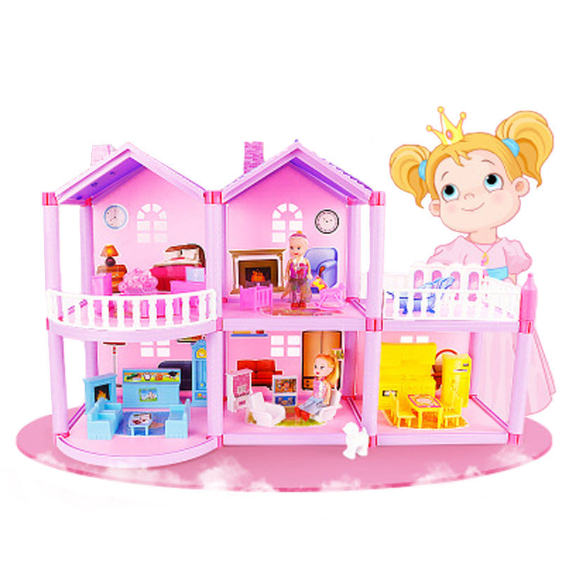 DIY Dollhouse Villa – Creative Assembled House Toy with Furniture and Accessories