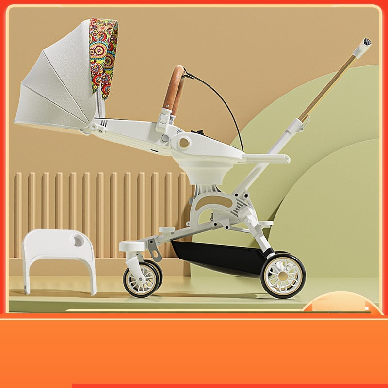 Sit/Lie Flat Two-way Folding Stroller