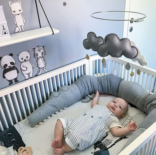 Soft Crocodile Crib Bumper