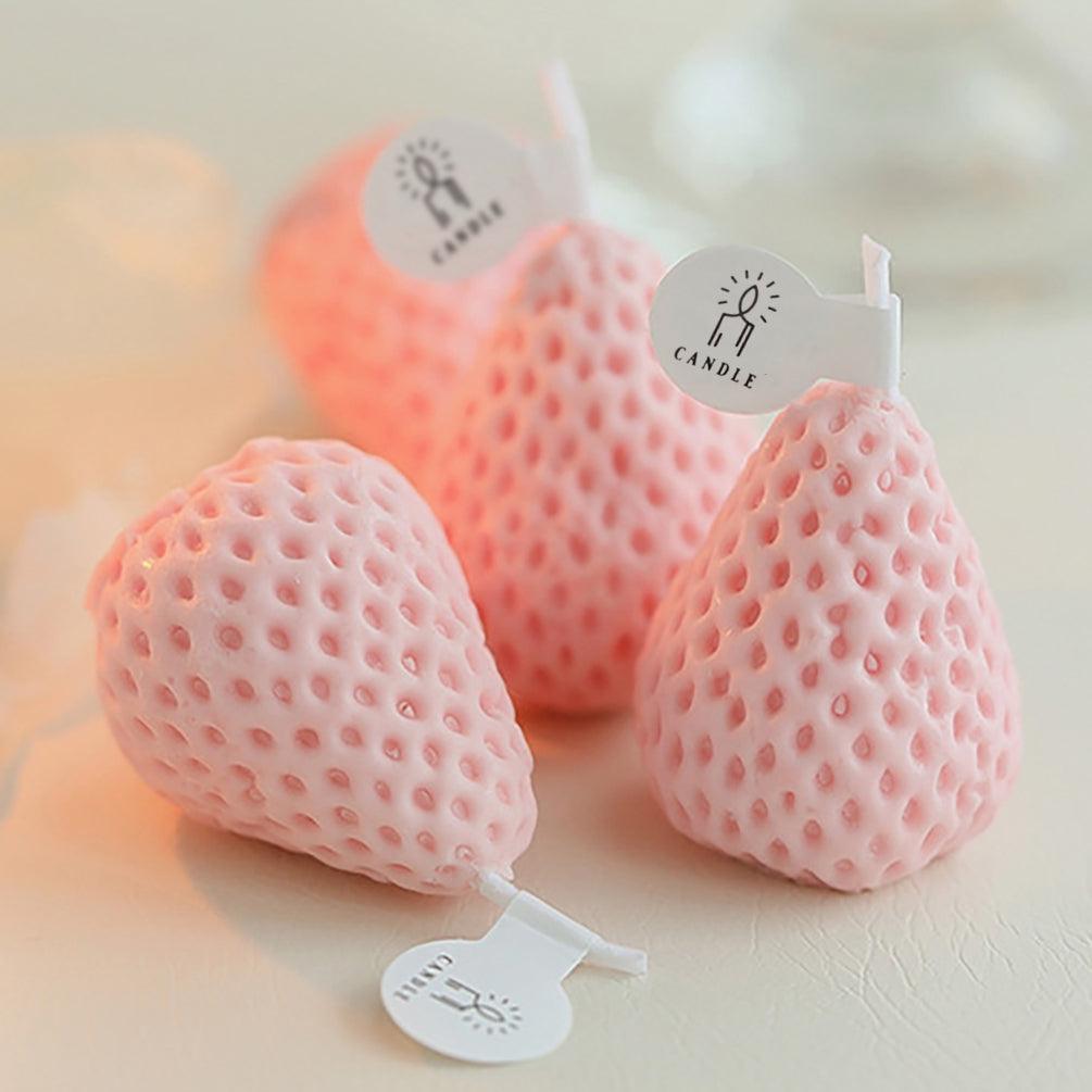 Decorative Strawberry Shaped Candles