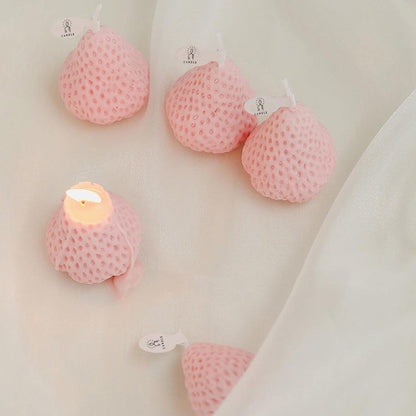 Decorative Strawberry Shaped Candles