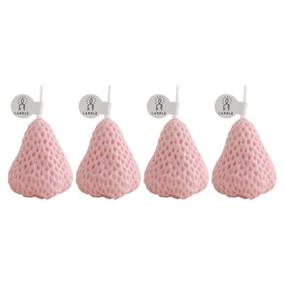 Decorative Strawberry Shaped Candles