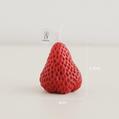 Decorative Strawberry Shaped Candles