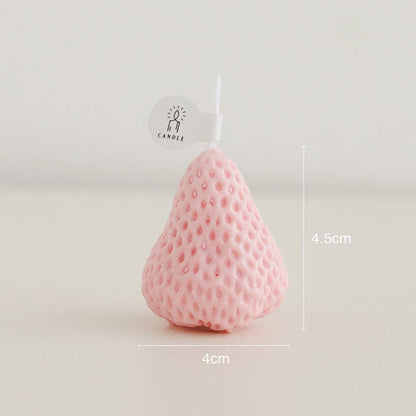 Decorative Strawberry Shaped Candles