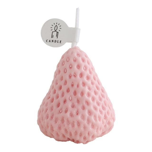 Decorative Strawberry Shaped Candles