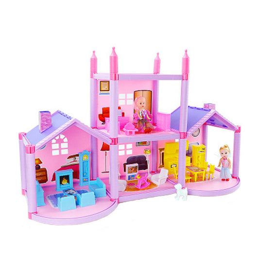 DIY Dollhouse Villa – Creative Assembled House Toy with Furniture and Accessories