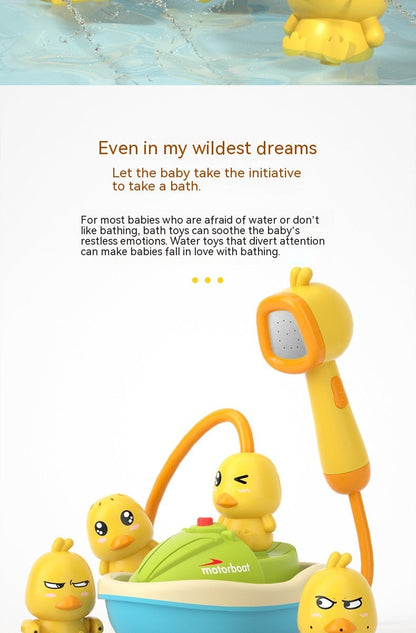 Cute Spray Duck w/ Shower Boat