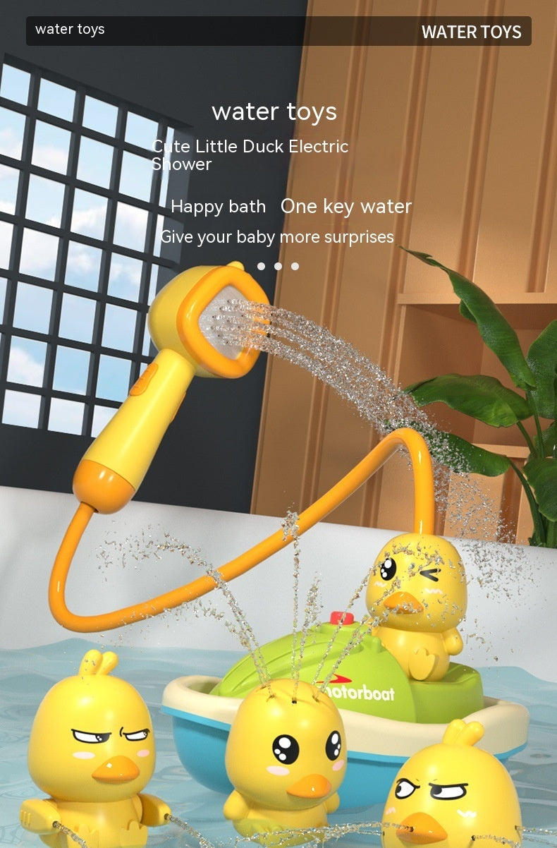 Cute Spray Duck w/ Shower Boat