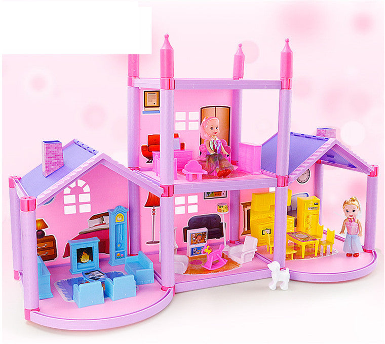 DIY Dollhouse Villa – Creative Assembled House Toy with Furniture and Accessories