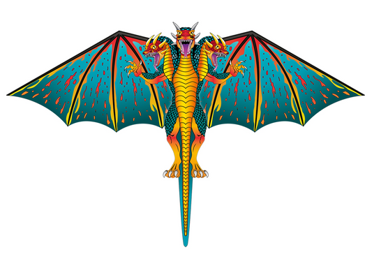 3 Headed Ultra Nylon 74 inch Wingspan Dragon