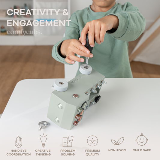Busy Board Toy Truck Set