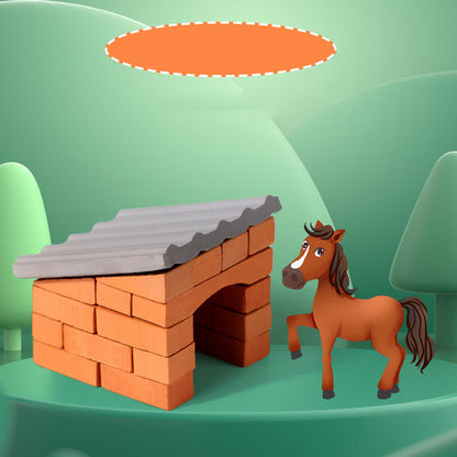 DIY Mini Mason Build-A-House Kit – Educational Construction Toy for Kids