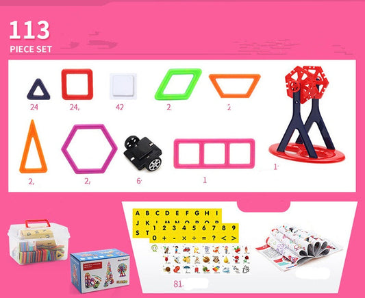 Magnetic Building Blocks Set – Educational Toy for Early Learning and Creativity