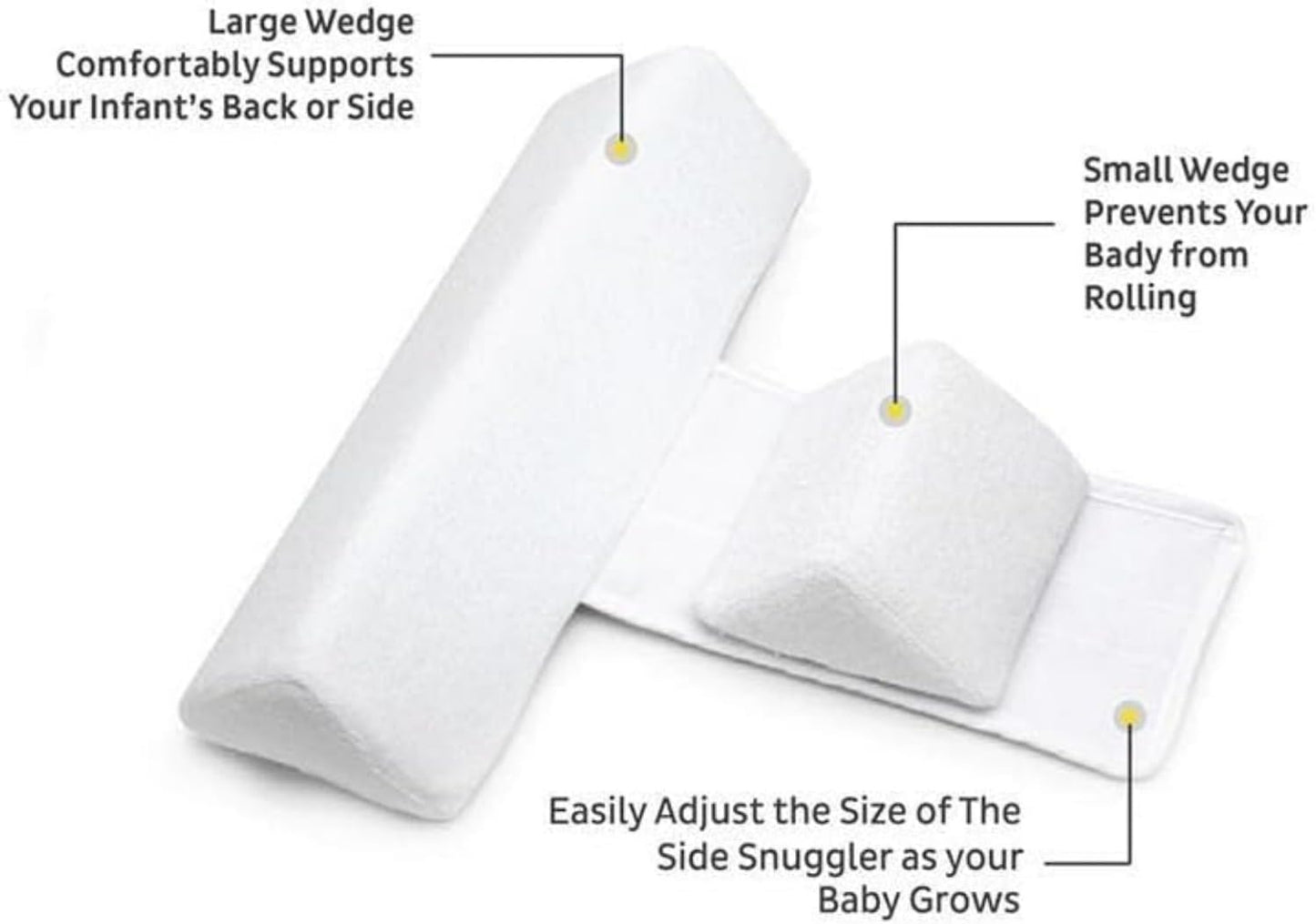 Adjustable Anti-Roll Safety Sleep Pillow