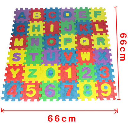 Colorful Foam Alphabet & Number Puzzle Mat