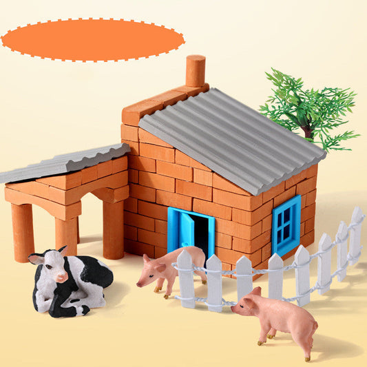 DIY Mini Mason Build-A-House Kit – Educational Construction Toy for Kids