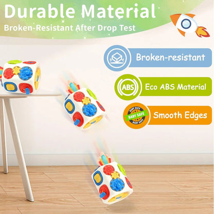 9-in-1 Busy Cube – Montessori Sensory Educational Toy for Toddlers