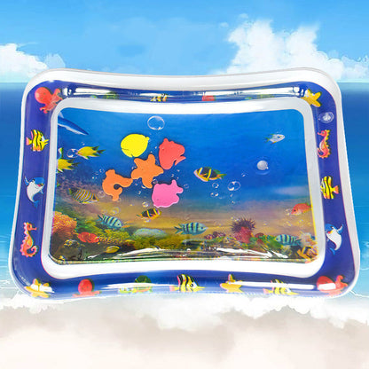 Baby Inflatable Water Play Mat – Sensory Tummy Time Cushion