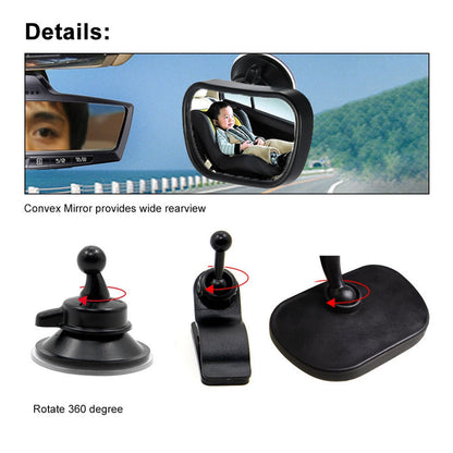 Mini Safety Adjustable Baby View Mirror
