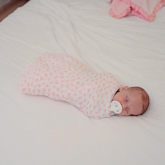 4 Pack Muslin Swaddle Blankets - Pink