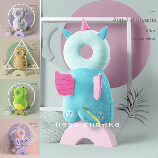 Newborn Toddler Baby Head Protector Safety Pad Cushion Back Prevent Injured Unicorn Bee Cartoon Security Pillows 1-3Y