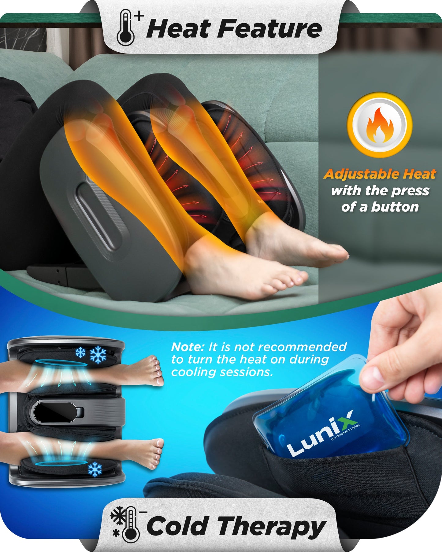Foot and Calf Massager w/Remote