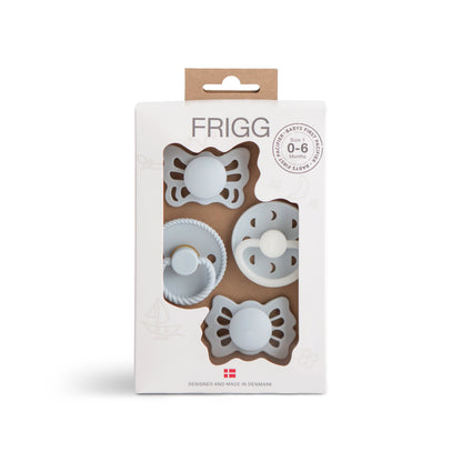 FRIGG Baby's First Pacifier | Powder Blue 4-Pack