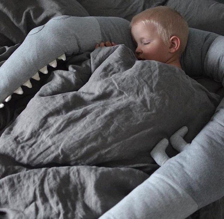Soft Crocodile Crib Bumper