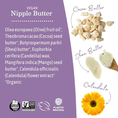 Earth Mama Vegan Nipple Butter - 2oz