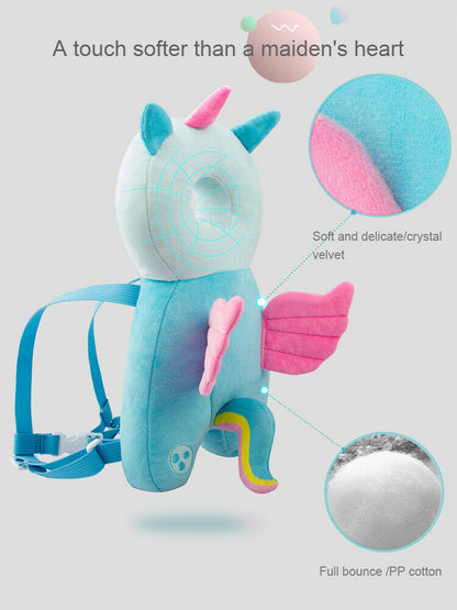 Newborn Toddler Baby Head Protector Safety Pad Cushion Back Prevent Injured Unicorn Bee Cartoon Security Pillows 1-3Y