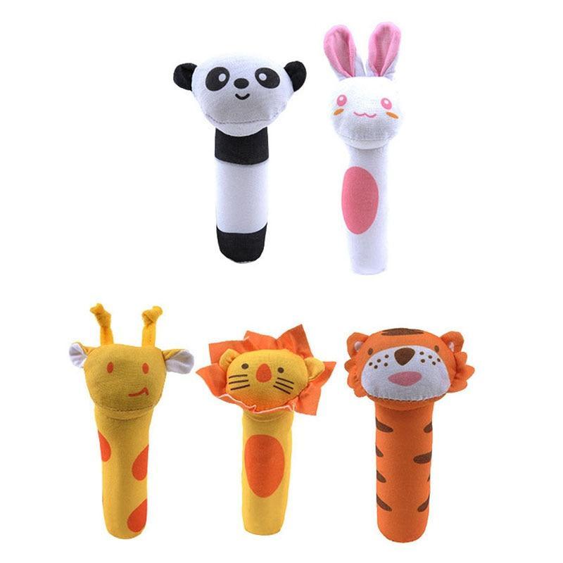 Cartoon Plush Rattle Toy