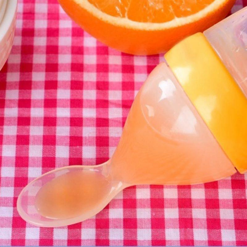 Silicone Bottle w/ Spoon